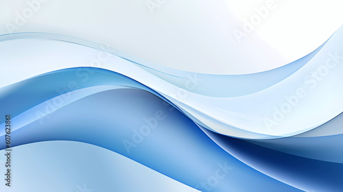 abstract blue flowing wave background