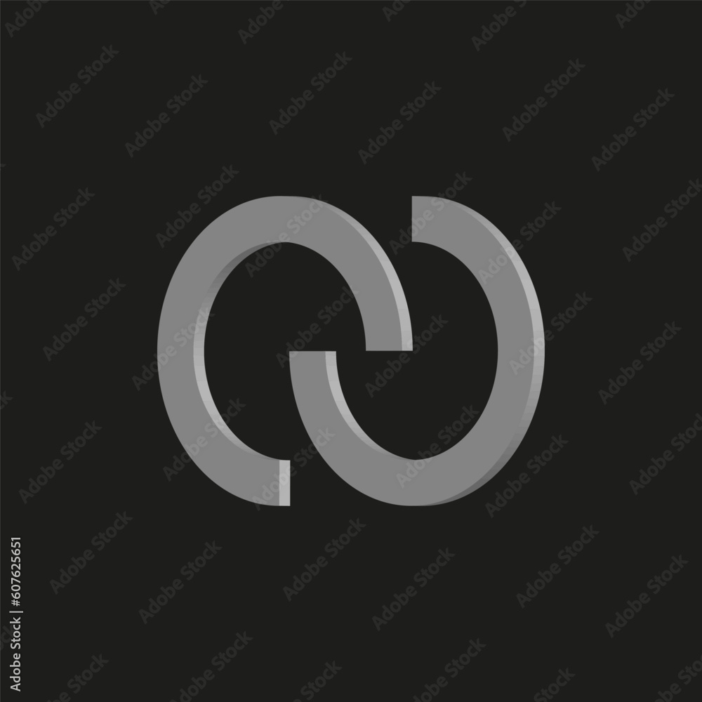 Interlace, interconnected, intersecting circles, rings abstract symbolic shape, icon. Vector illustration. Stock image. Interlace, interconnected, intersecting circles, rings abstract symbolic shape, icon. Vector illustration. Stock image.