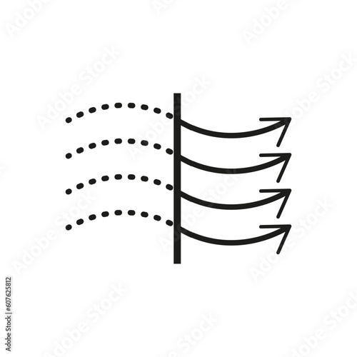 air purifier for cleaning the dust in the bedroom. Vector illustration.