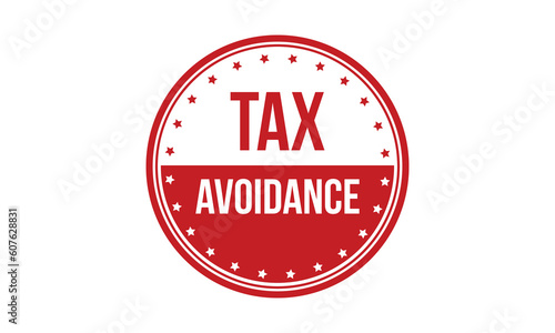 Tax Avoidance Rubber Stamp Seal Vector