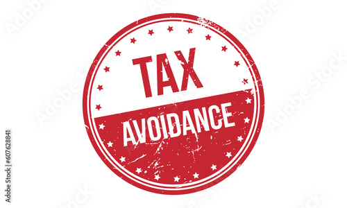 Tax Avoidance Rubber Stamp Seal Vector