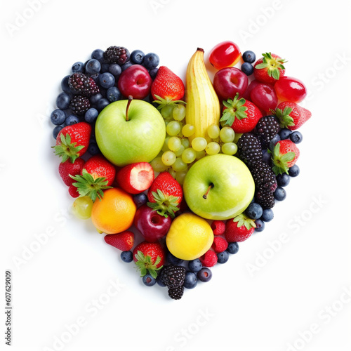 heart shaped fruit salad 