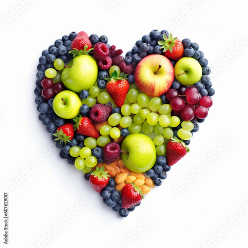 heart shaped fruit salad 