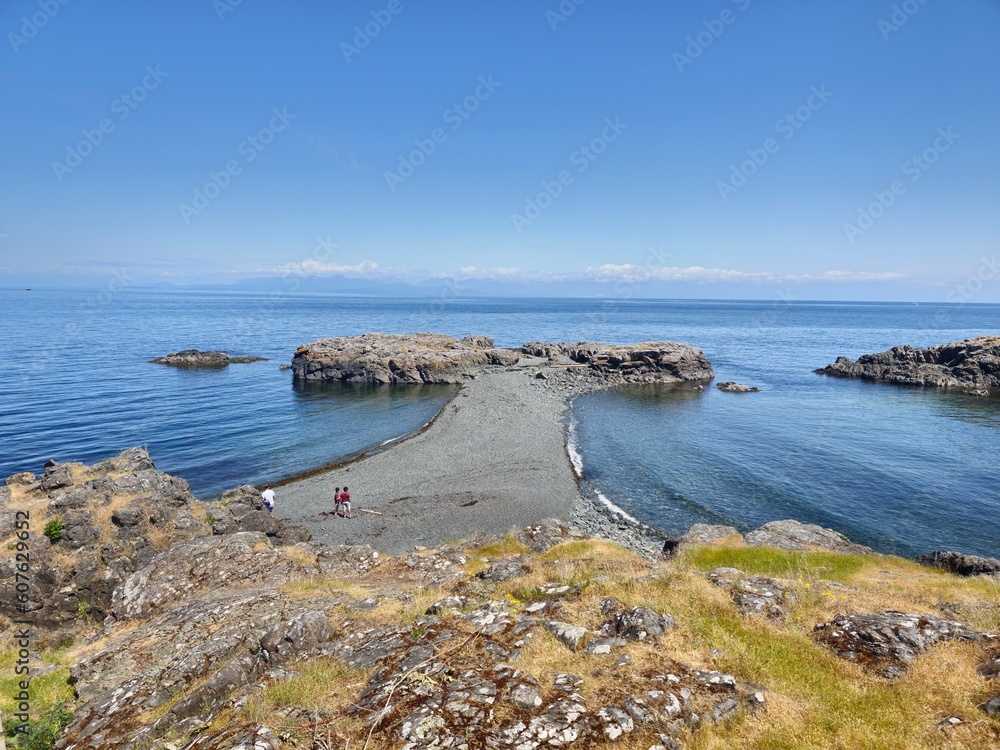 a family visit coast of island