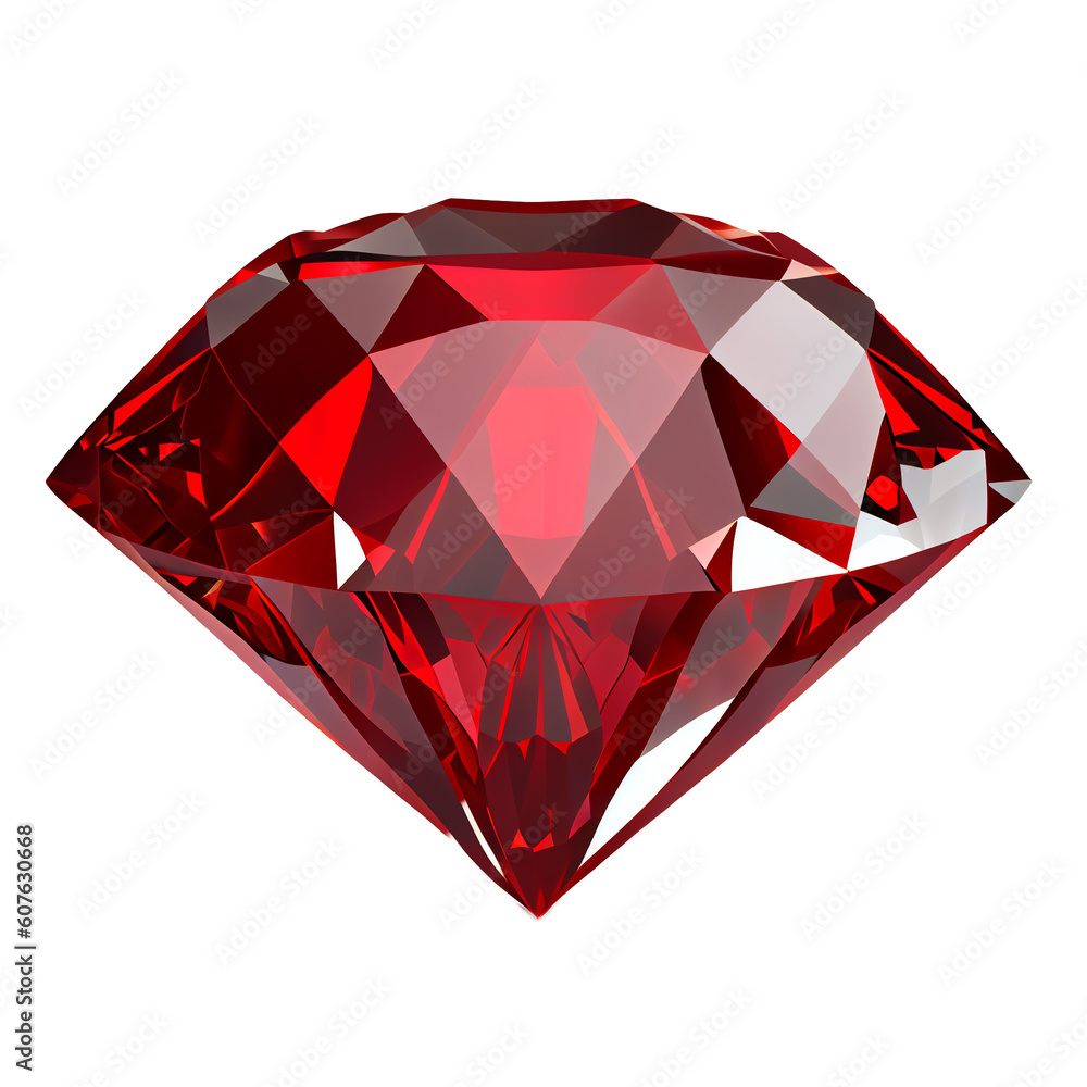 Red diamond clip art white background Ai generated image Stock ...