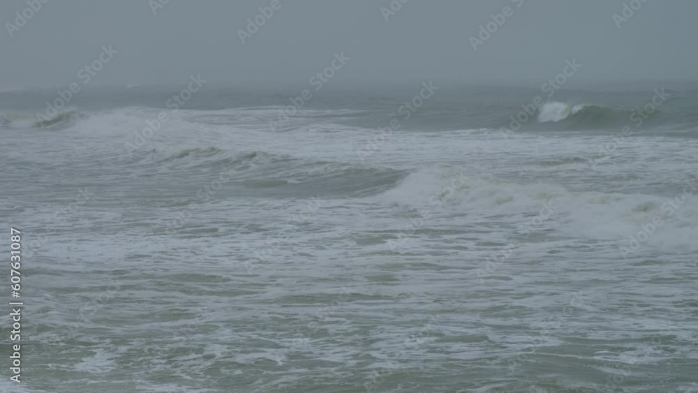 Rough ocean waves as a result of the La Niña weather patterns on the East Coast of Australia on the Gold Coast Rough ocean waves as a result of the La Niña weather patterns on the East Coast of Australia on the Gold Coast