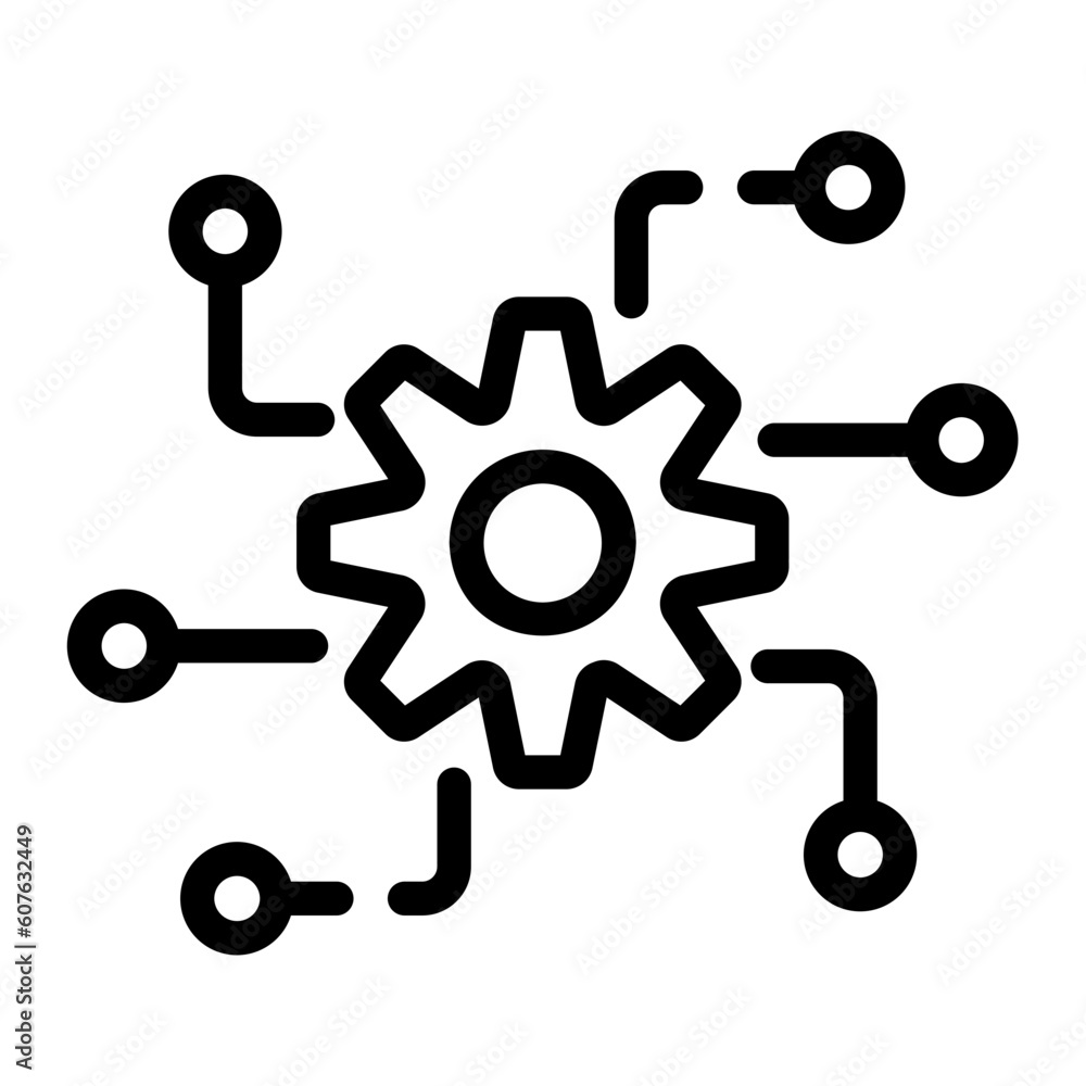 automated Line Icon automated Line Icon