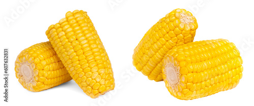 Billede på lærred Corn isolated on white background