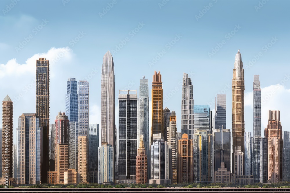 City skyline: Images of iconic cityscapes, towering skyscrapers, and urban landscapes.