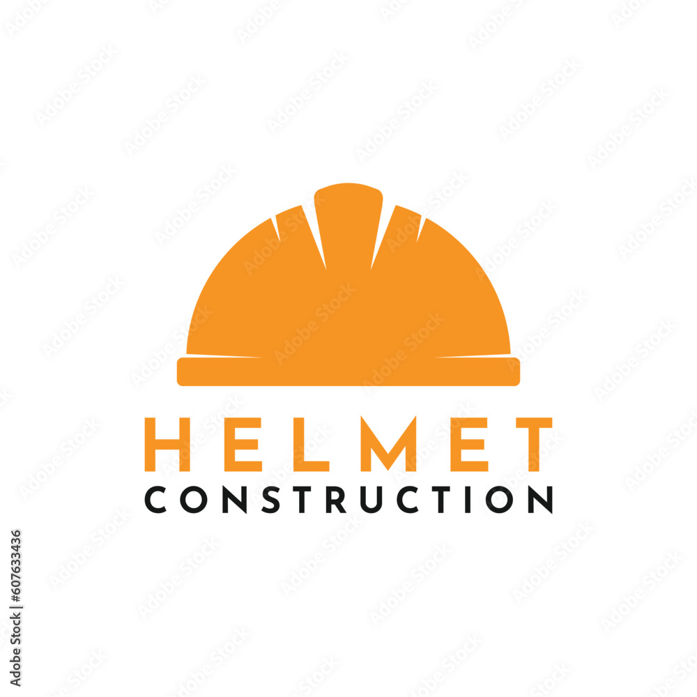 Fototapeta premium Helmet COnstruction Logo Design Template, Helmet icon vector design