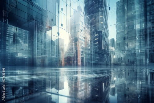 Future Urban and Corporate Architecture Created with Generative AI
