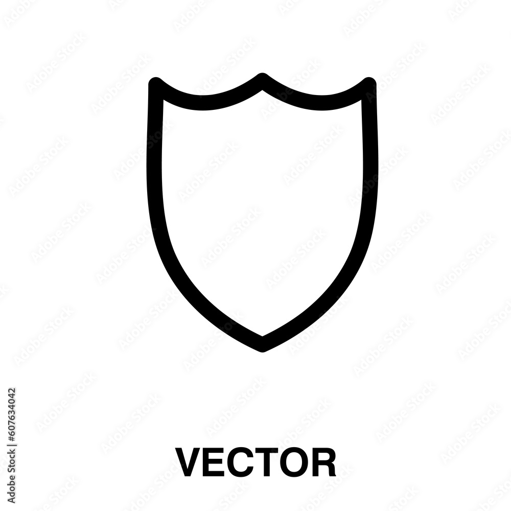 Shield icon, vector illustration. shield icon illustration isolated on white background, shield icon Shield icon, vector illustration. shield icon illustration isolated on white background, shield icon