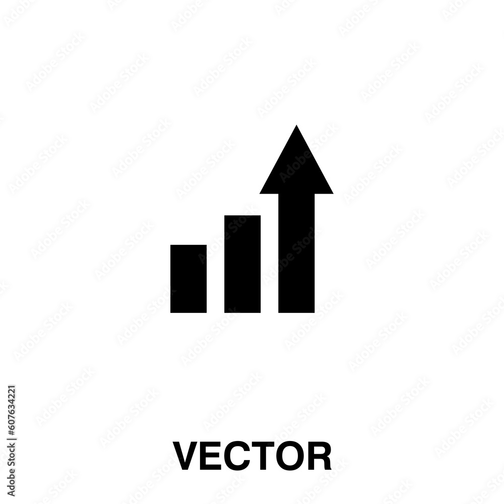 vector increase icon. flat illustration on white background..eps vector increase icon. flat illustration on white background..eps