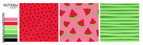 Samba Design: Watermelon Seamless Pattern