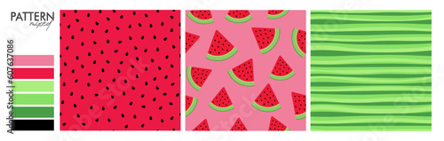 Samba Design: Watermelon Seamless Pattern