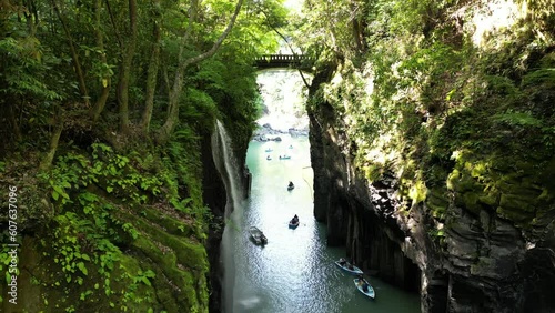 高千穂峡　日本の滝百選　真名井滝