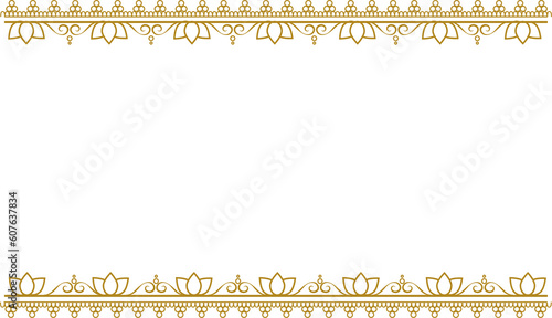 エスニックフレームイラスト