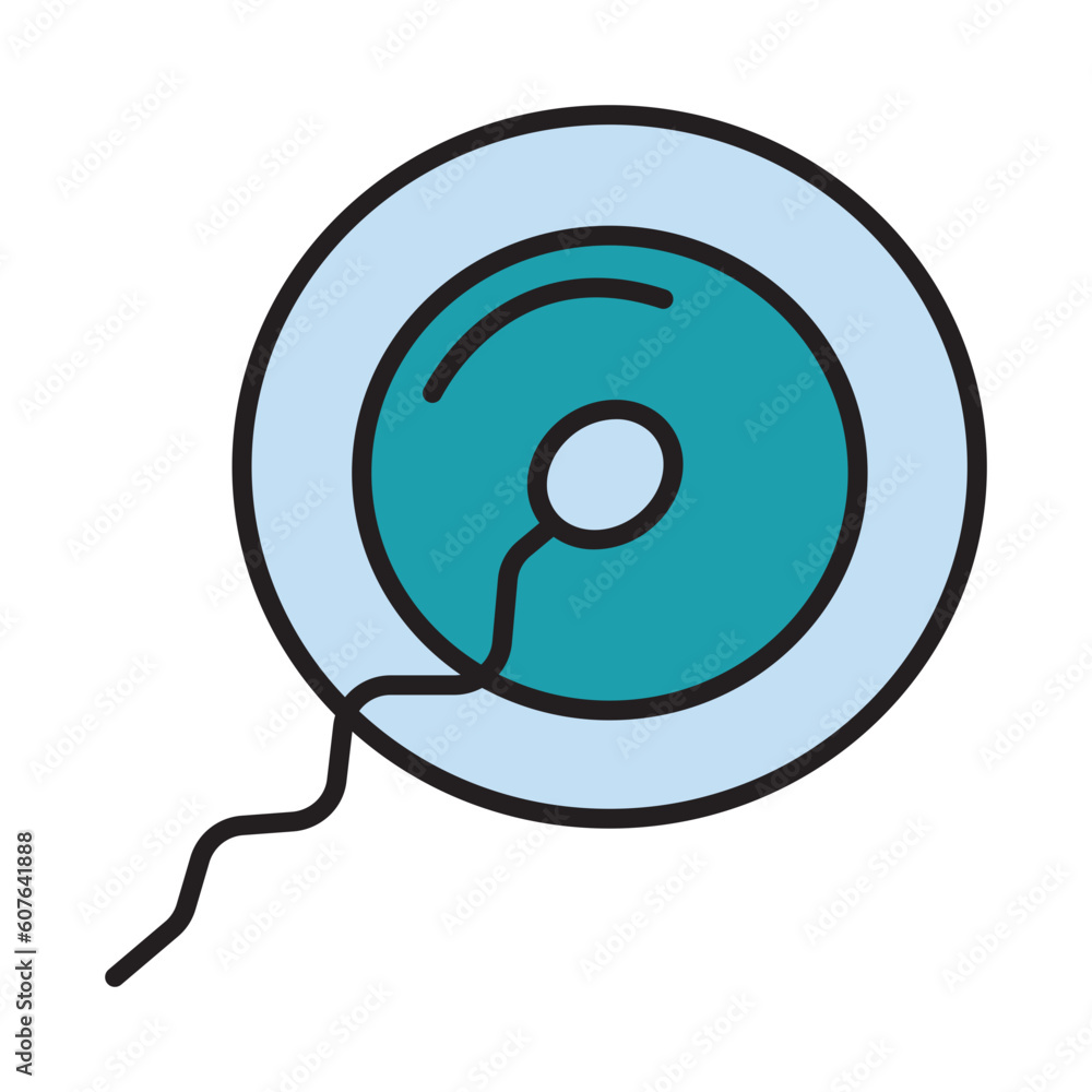 Filled Line SPERM ENTERS THE EGG CELLS design vector icon design vector line icon svg Filled Line SPERM ENTERS THE EGG CELLS design vector icon design vector line icon svg