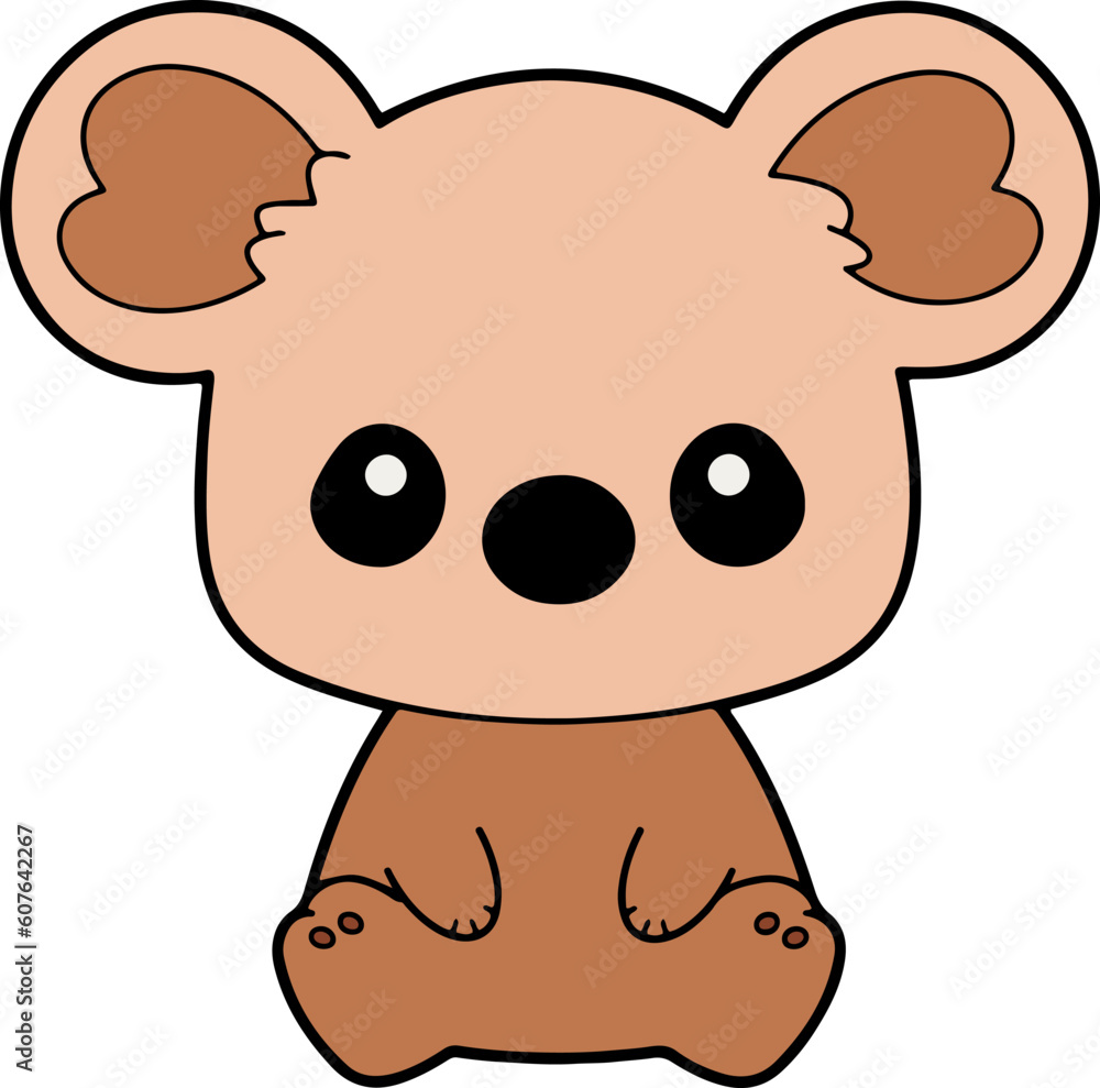 Cute Koala cartoon. Koala clipart vector illustration Cute Koala cartoon. Koala clipart vector illustration
