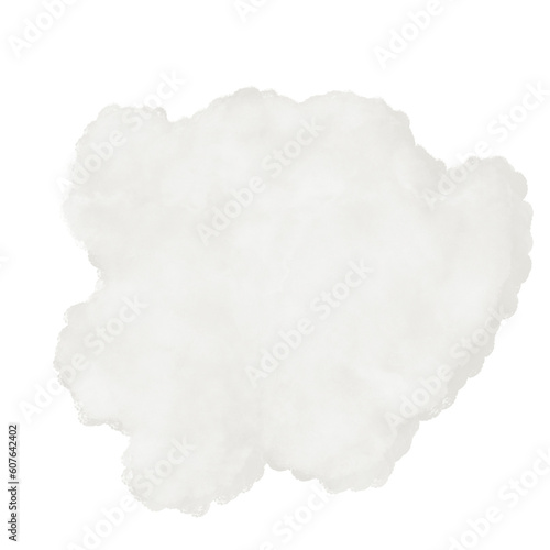 White Watercolor Abstract Shapes