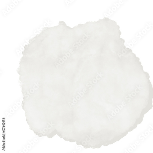 White Watercolor Abstract Shapes