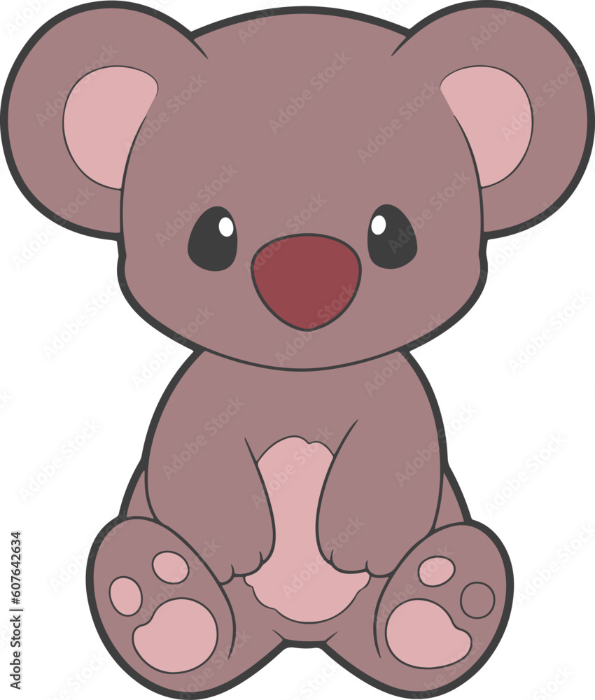 Cute Koala cartoon. Koala clipart vector illustration Cute Koala cartoon. Koala clipart vector illustration