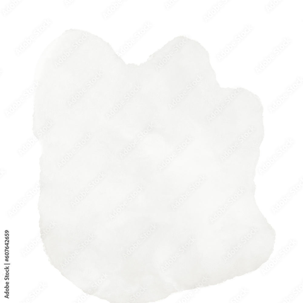 White Watercolor Abstract Shapes White Watercolor Abstract Shapes