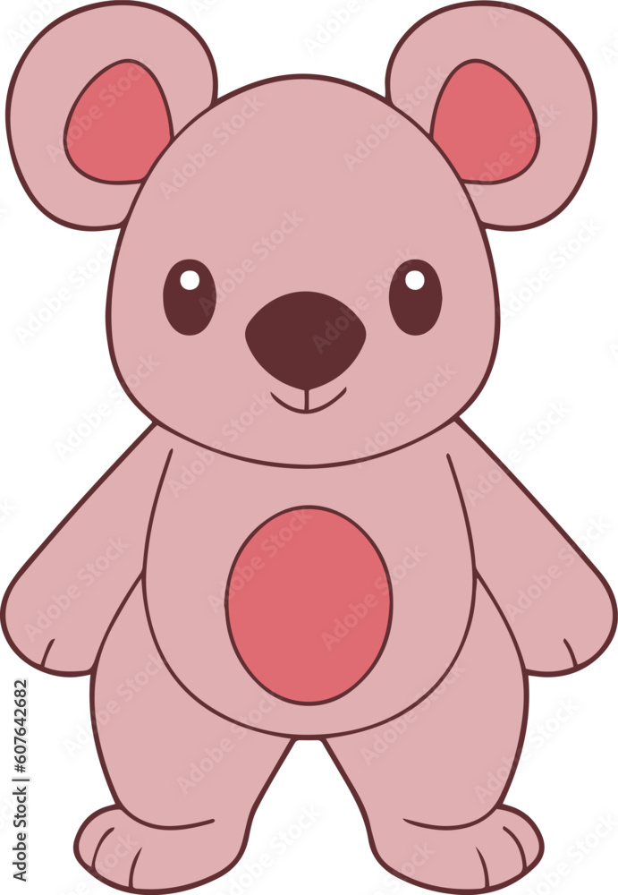 Fototapeta premium Cute Koala cartoon. Koala clipart vector illustration