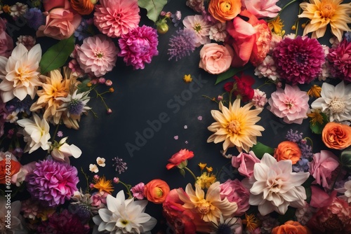 spring background pastel design bright flower color blossom peonies watercolor valentine. Generative AI.
