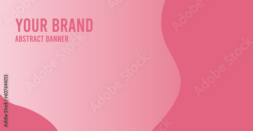 Abstract Smooth Pink Gradient Background Design with empty space for product © Arry