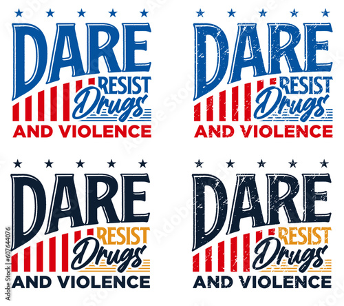dare resist drugs and violence illustration 1