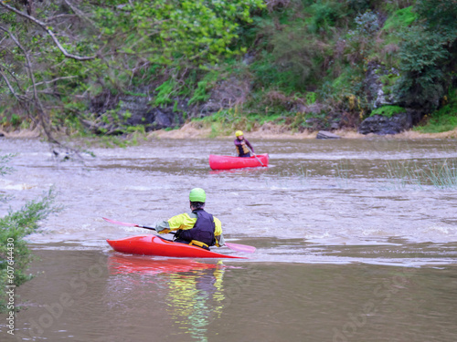 Kayak In Fast Water