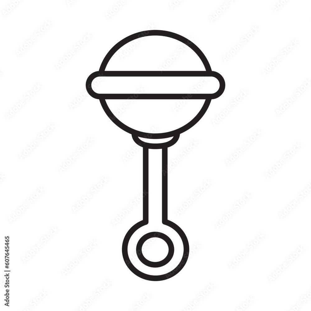 RATTLE design vector icon design vector line icon svg RATTLE design vector icon design vector line icon svg