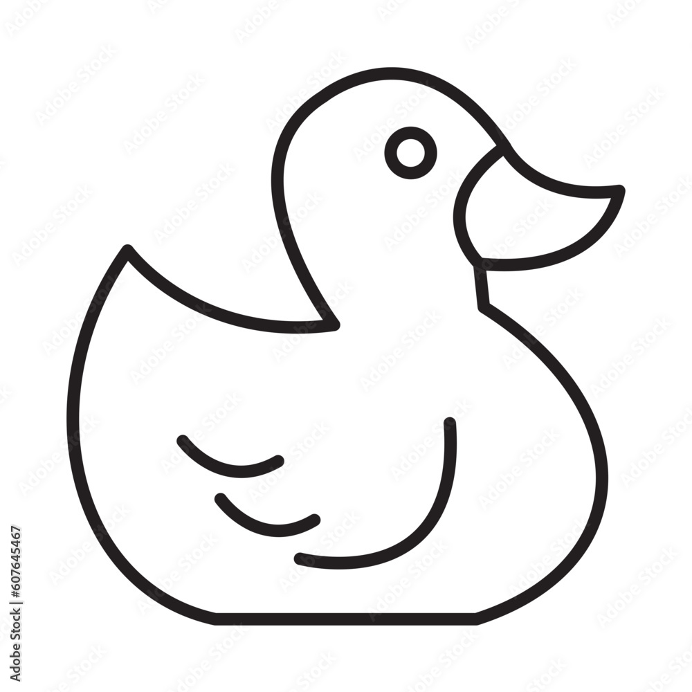 RUBBER DUCK design vector icon design vector line icon svg RUBBER DUCK design vector icon design vector line icon svg