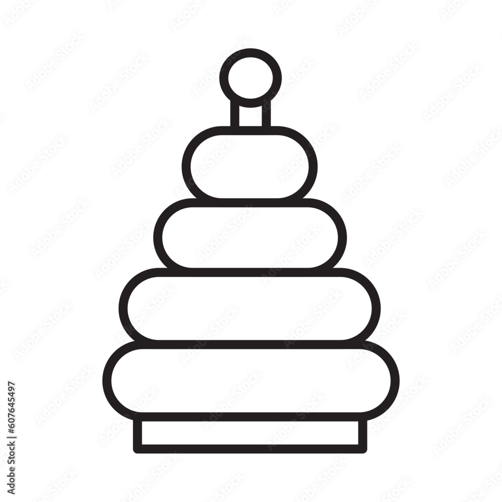 TOY RING DONUT design vector icon design vector line icon svg TOY RING DONUT design vector icon design vector line icon svg