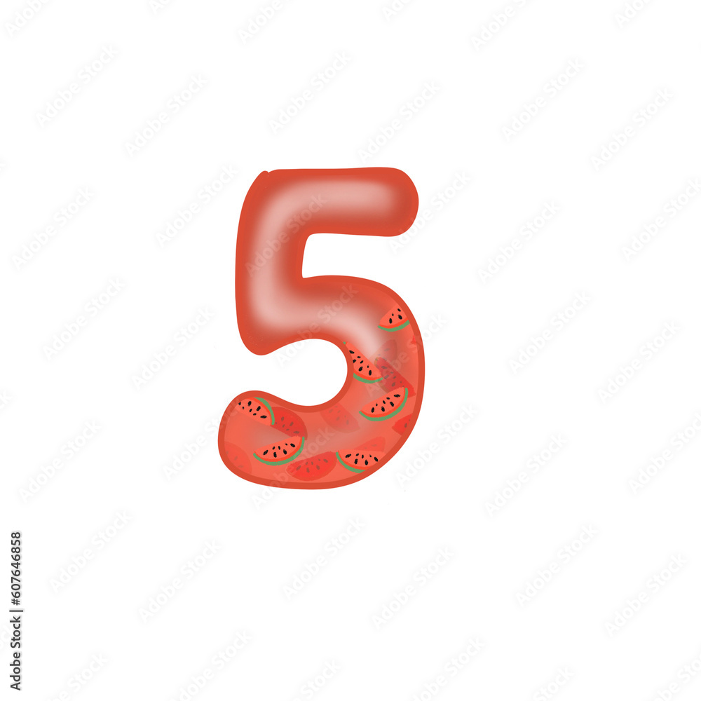 number 5.Number set element. Illutration.
number 5.Number set element. Illutration.