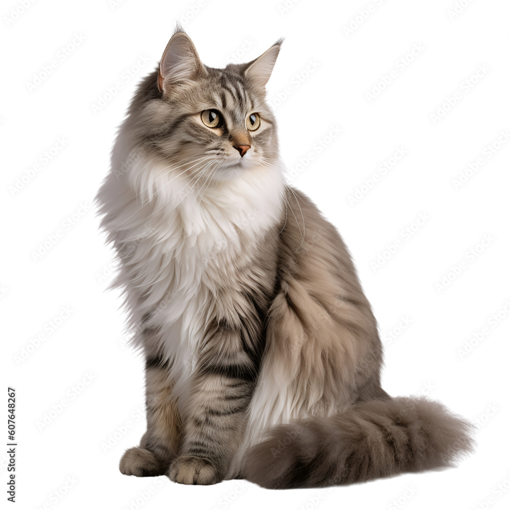 shorthair cat isolate - obrazy, fototapety, plakaty 