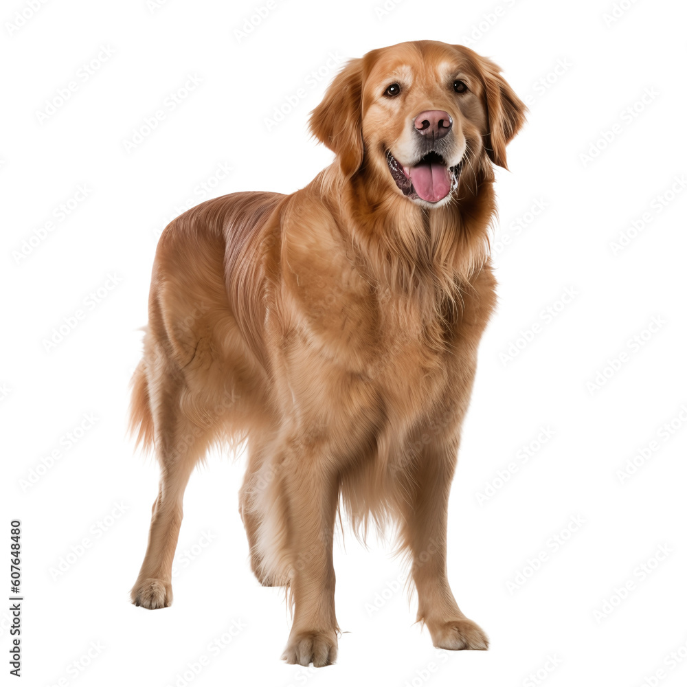 golden retriever isolated on white golden retriever isolated on white