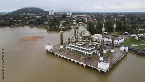 The aerial view of Kuala Terengganu in Malaysia photo