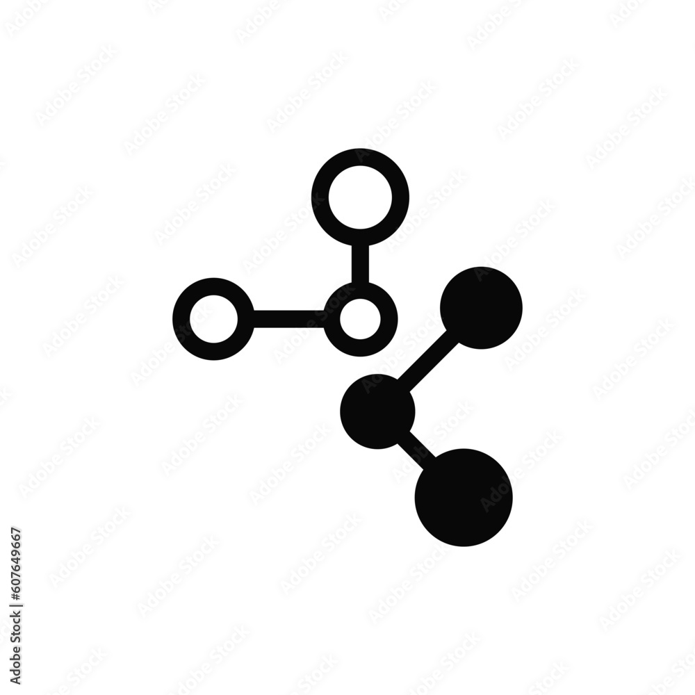Molecule icon vector design trendy Molecule icon vector design trendy