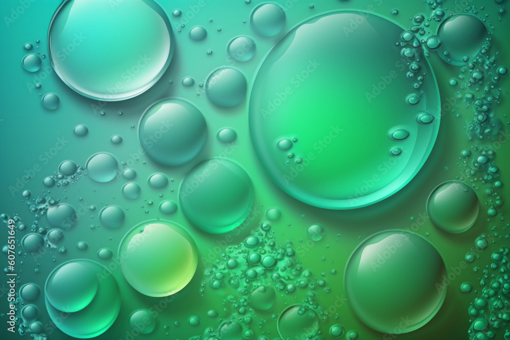 Liquid drop water color background for display product with Generative Ai. Cosmetic beauty.