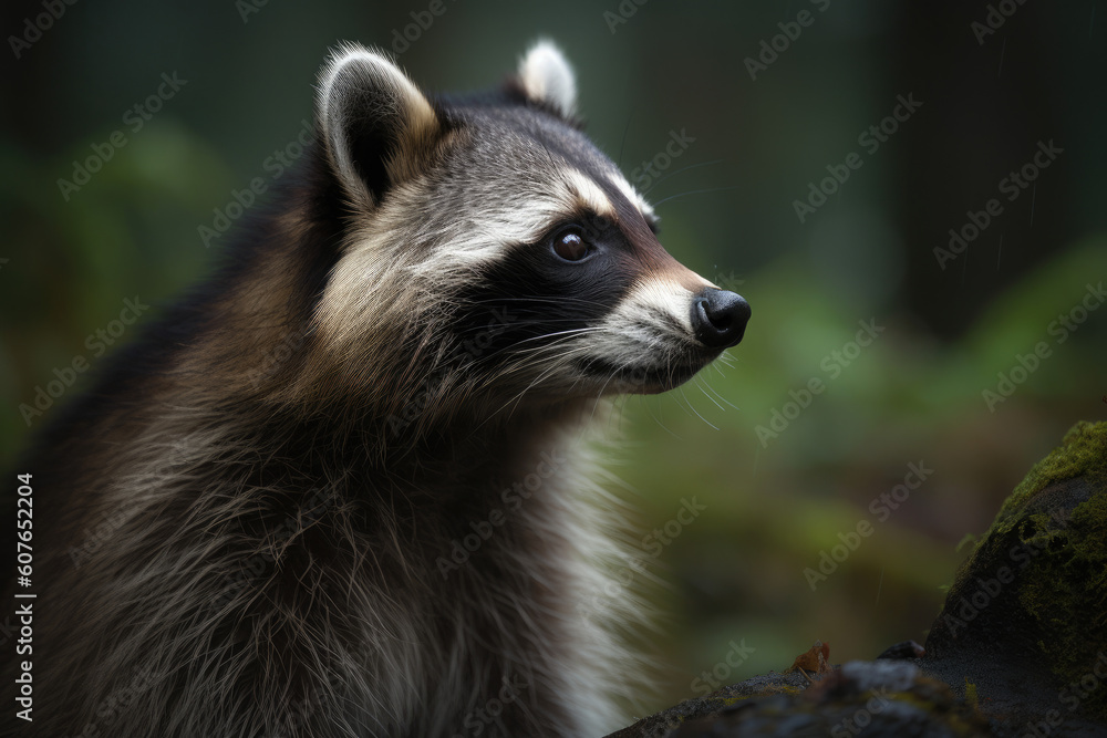 Fototapeta premium Raccoon, generative ai