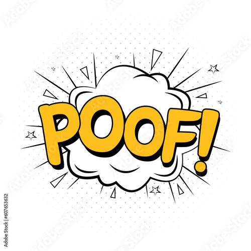 Photography Poof comic explosion