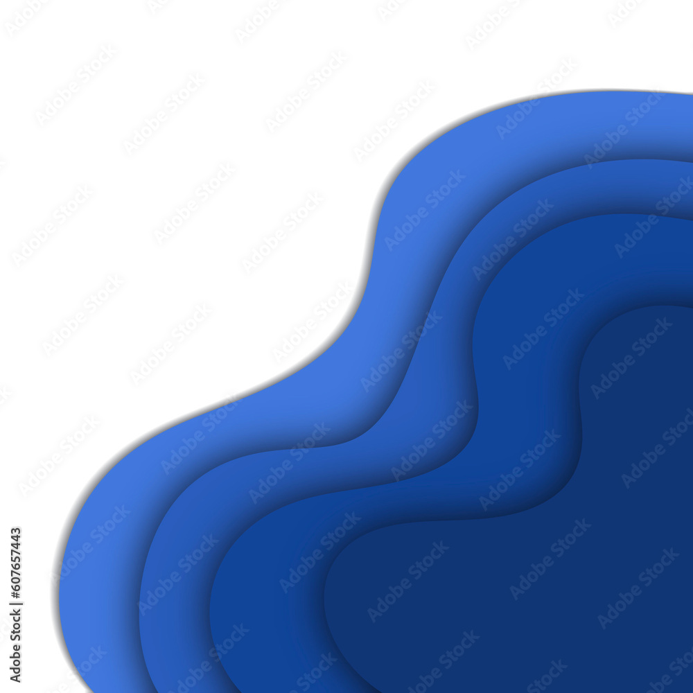 Abstract Corner Paper Cut