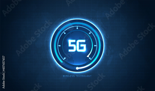Blue light streak, fiber optic, speed line, futuristic background for 5g or 6g technology wireless data transmission, high-speed internet in abstract. internet network concept. vector design.