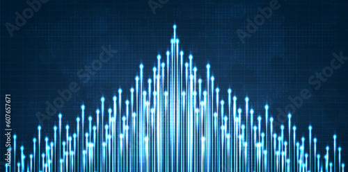Blue light streak, fiber optic, speed line, futuristic background for 5g or 6g technology wireless data transmission, high-speed internet in abstract. internet network concept. vector design.