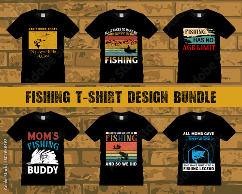Funny fishing t-shirt design with fish vector