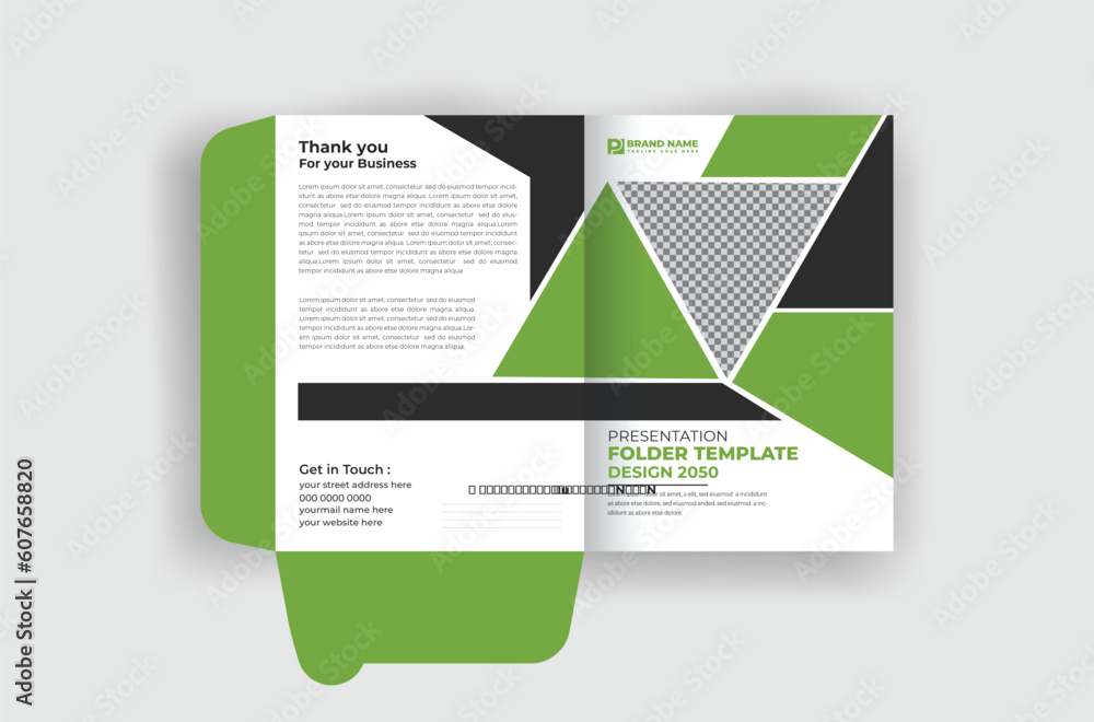 Abstract eye-catching presentation folder design template and modern layout Abstract eye-catching presentation folder design template and modern layout