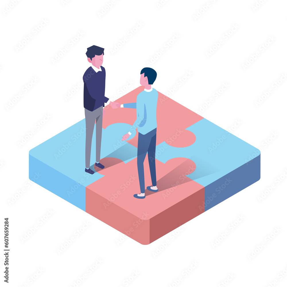 isometric png ilustration of person with puzzle isometric png ilustration of person with puzzle