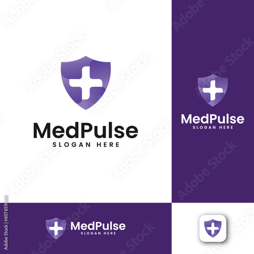 Medical modern vector logo design 